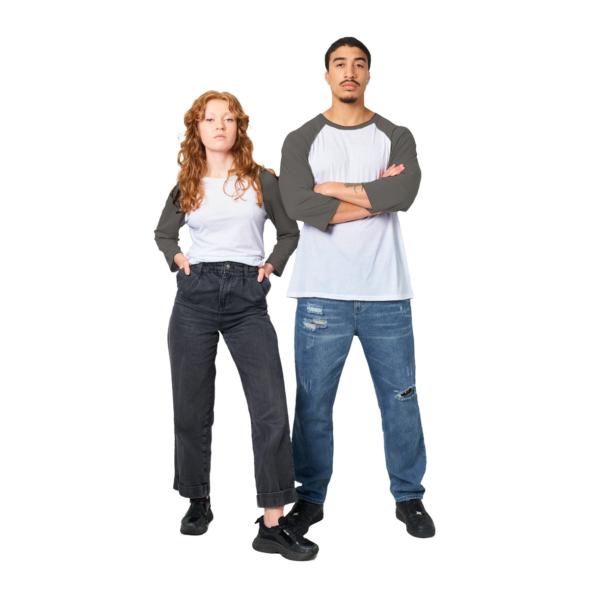 34-Ärmel Raglan-T-Shirt