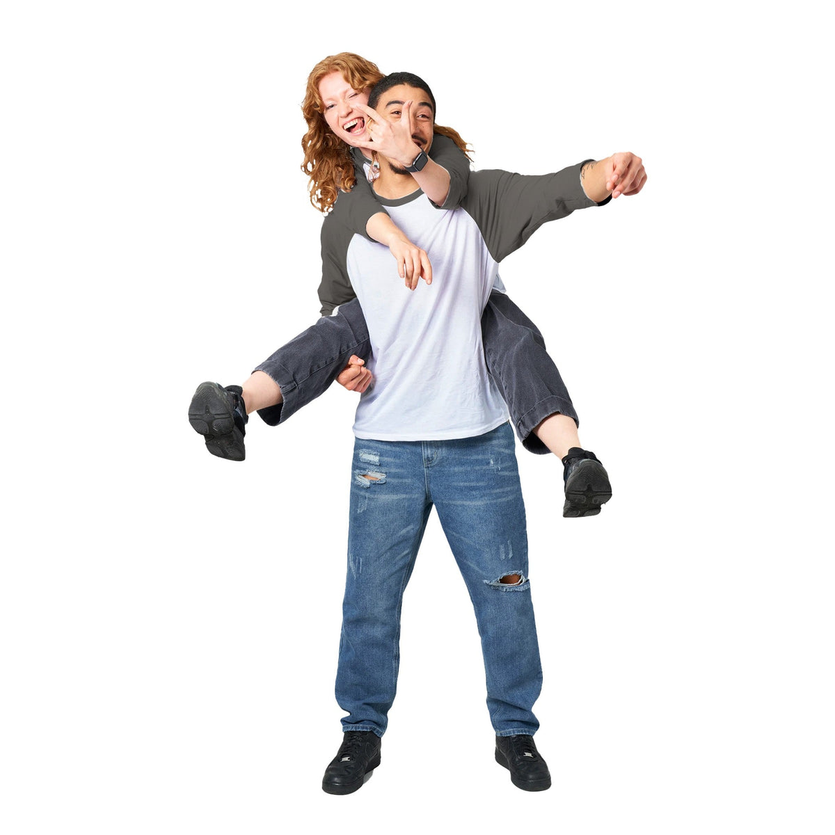 34-Ärmel Raglan-T-Shirt